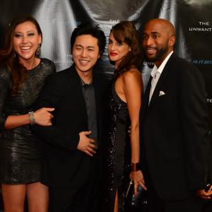 From L to R Actress Angela Jeanneau Director Chris Jun Actress AnnaNora Bernstein and Actor Chester Jones III at The Unwanted World Premiere Lincoln Center New York NY