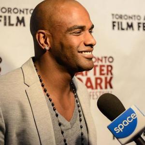 Actor Alain Chanoine at the world premiere of Evil Feed during the 2013 Toronto After Dark Film Festival