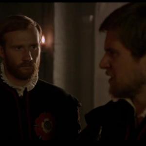 Laurence Spellman and Allen Leech in 'The Tudors'