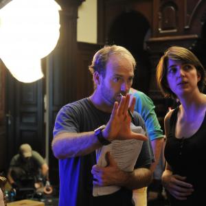 Michael and Kate McCullough DP on the set of Mothers Little Helper Berlin 2010