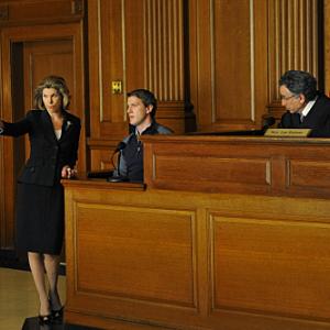 Still of Christine Baranski Chip Zien and Patrick Heusinger in The Good Wife 2009