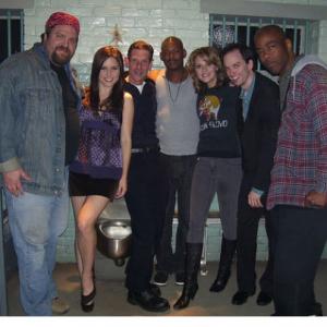 On the set Of Warner Brothers TV show One Tree Hill Keith GregorySophia BushSony FranksRaymond ShephardHillarie Burton Brandon Odell and Gaylord Parsons appeared in guest staring role as Dane