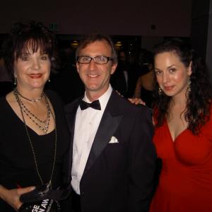 Actress Leigh Garlington, actor Jason Duplissea, and actress Genevieve Zweig at LA Stage Alliance Awards (2011)