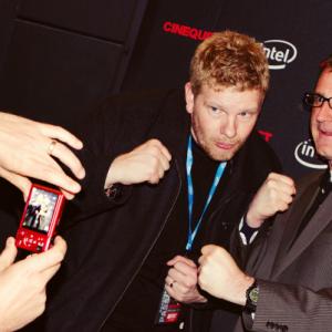 Director Ryan Sage and actor Jason Duplissea on the red carpet at the Cinequest Film Festival 2012  A Big Love Story 2012