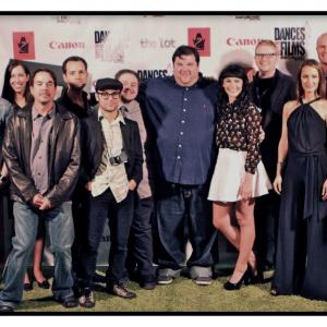 A Big Love Story (2012) cast and crew on the green carpet at the Dances With Films Festival 2012