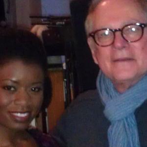 Kenya Brome with Barry Levinson Director of TWC Tribeca Film Short