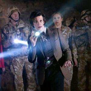 Still of Alex Kingston Matt Smith and Karen Gillan in Doctor Who 2005