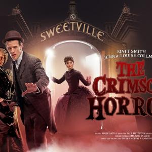 Diana Rigg Matt Smith and Jenna Coleman in Doctor Who The Crimson Horror 2013