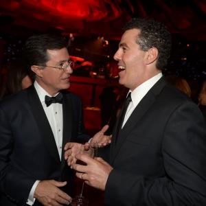 Adam Carolla and Stephen Colbert at event of The 64th Primetime Emmy Awards 2012