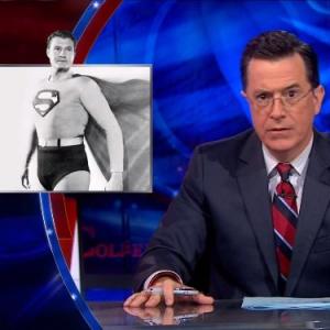 Still of Stephen Colbert in The Colbert Report Robert Caro 2013