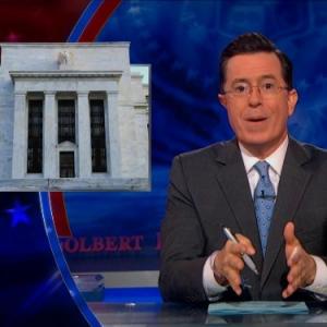 Still of Stephen Colbert in The Colbert Report Alan Cumming 2013
