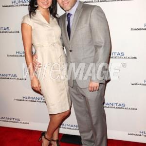 Tamlin Hall and Esti Morales attend the 38th Annual HUMANITAS Prize luncheon.