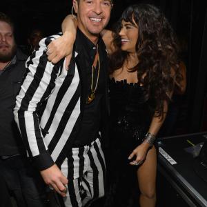Robin Thicke and Paula Patton at event of 2013 MTV Video Music Awards 2013