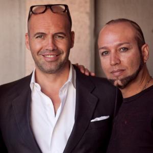 On the set of A WINTER ROSE with Billy Zane