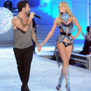 Adam Levine and Anne Vyalitsyna at event of The Victoria's Secret Fashion Show (2011)