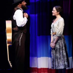 Zarah Mahler with Eric Anderson in Broadway's 