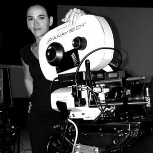 Director, Yasmina Cadiz on set