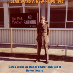 STAR WARS A NEW HOPE 1976 Derek Lyons as the Medal Bearer and Temple Guard