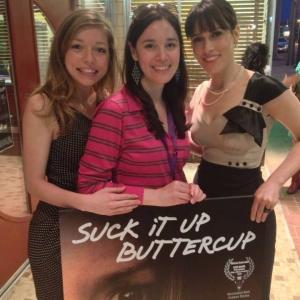 With the cast of Suck it Up Buttercup Robyn Ross and Lacy Marie Meyer
