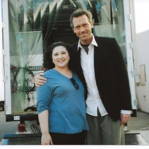 On the set of House with Hugh Laurie