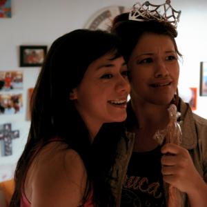 Still of Aimee Garcia and Gina Rodriguez in Go for It! (2011)