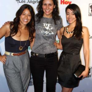 Gina Rodriguez with director Carmen Marron and actress Aimee Garcia Screening of Go For It Los Angeles Latino International Film Festival