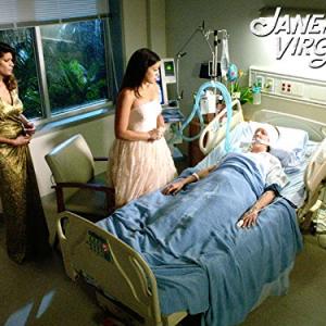Still of Ivonne Coll Andrea Navedo and Gina Rodriguez in Jane the Virgin 2014