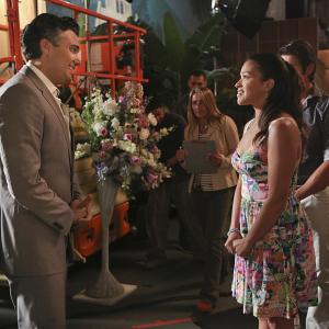 Still of Jaime Camil and Gina Rodriguez in Jane the Virgin 2014