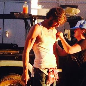 Clint James on set of 'Breakdown Lane', Phoenix, AZ. September 2014.