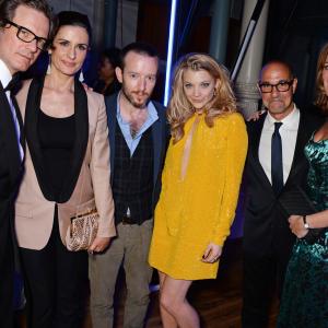 Colin Firth Stanley Tucci Anthony Byrne Natalie Dormer Felicity Blunt and Livia Firth