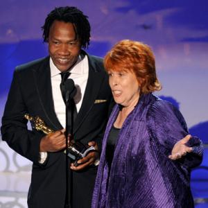 Elinor Burkett and Roger Ross Williams at event of The 82nd Annual Academy Awards 2010