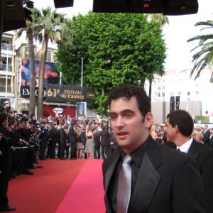 Alfredo De Quesada on the red carpet at the 2008 Cannes Film Festival