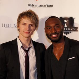 Chad Rook and Adrian Holmes at the BE SCENE Red Carpet Event