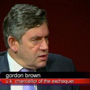 Still of Gordon Brown in Charlie Rose 1991