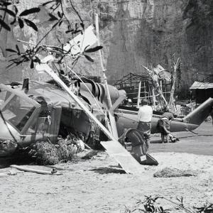 Helicopter crash in the Twilight Zone Tragedy. Indian Dunes, Santa Clarita, CA.