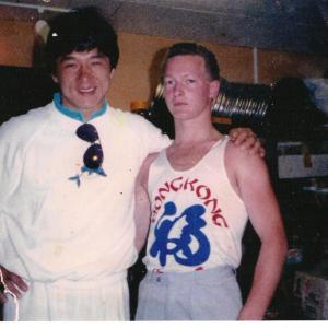 THE START OF ADAM RICHARDS FILM AS STUNTMAN WITH JACKIE CHAN WAS FILMING DRAGON FOREVER