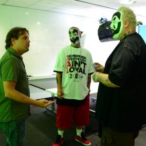On the set of G4tv with Insane Clown Posse