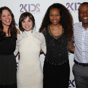 Amber Davila, Christina Wren, Eboni Hogan with Writer/Director Demetrius Wren at the NYC screening of 