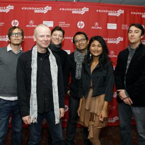 David Lortsher Kalyanee Mam Chad Hurst and Ratanak Leng at event of A River Changes Course 2013