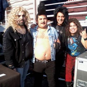 Latino Inferno rockin on Jimmy Kimmel Live! With Manny Bermudez Guillermo Rodriguez and Perry DMarco