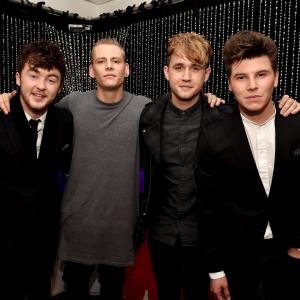 Jake Roche Lewi Morgan Danny Wilkin and Charley Bagnall at event of Dick Clarks Primetime New Years Rockin Eve with Ryan Seacrest 2015 2014