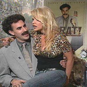 Borat (Sacha Baron Cohen) and Carrie Keagan on No Good TV's 