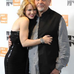 Carrie Keagan and Peter Gabriel arrive at the 7th Annual Focus for Change benefit for WITNESS, November 10th, 2011 at the Roseland Ballroom in NYC.