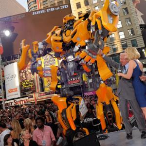 Carrie Keagan hosting the Transformers Dark Side Of The Moon premiere in Times Square on June 28 2011 in New York City