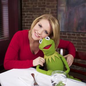 Carrie Keagan and Kermit the Frog