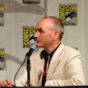 Michael Scott interviews fellow author Rick Riordan at Comic-Con 2010