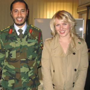 Documentary shoot Libya Meeting with Saadi Gaddafi at his military base Tripoli October 2005
