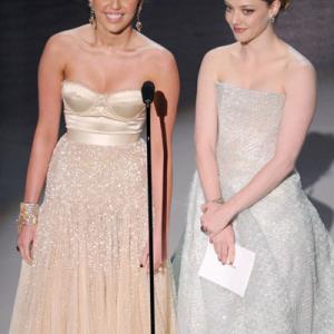 Amanda Seyfried and Miley Cyrus at event of The 82nd Annual Academy Awards (2010)