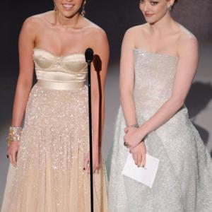 Amanda Seyfried and Miley Cyrus at event of The 82nd Annual Academy Awards 2010