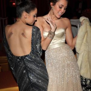 Miley Cyrus and Nicole Richie at event of The 82nd Annual Academy Awards 2010